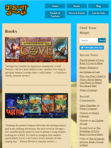 Screenshot of tablet view